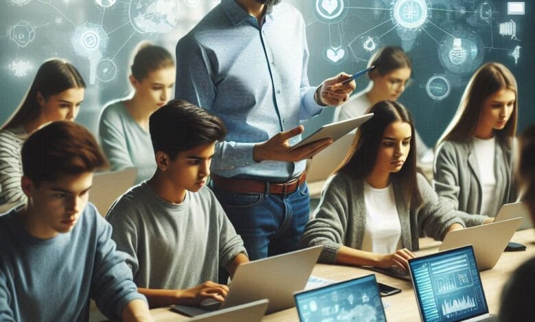 التعليم الرقمي: كيف تغير التكنولوجيا تجربة التعلم في المدارس والجامعات؟ 1 OIG2.E6p
