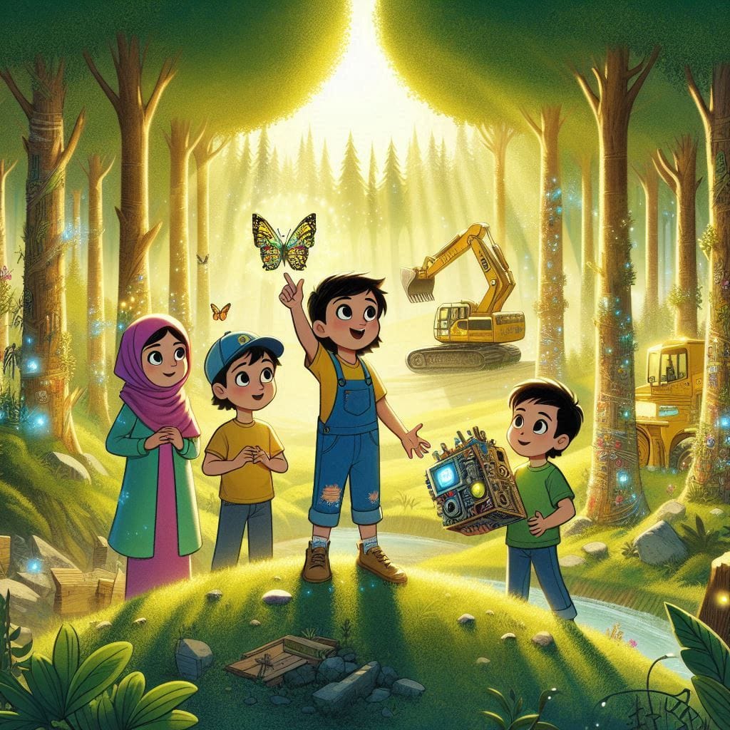 الْكَنْزُ الْبِيئِيُّ: سِرُّ الْغَابَةِ الْمَهْدَّدَةِ - قصة للأطفال 6 Oig4 2