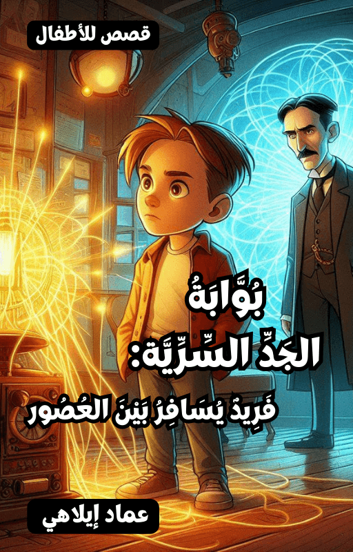 قصة خيالية علمية مشوقة للأطفال من 9 إلى 12 سنة "بُوَّابَةُ الجَدِّ السِّرِّيَّة: فَرِيدٌ يُسَافِرُ بَيْنَ العُصُور"